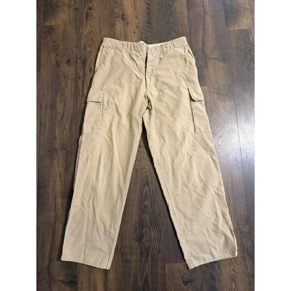 Hugo Boss Sport Orange Pants Mens 34x30 Khaki Beige Regular Fit Chinos